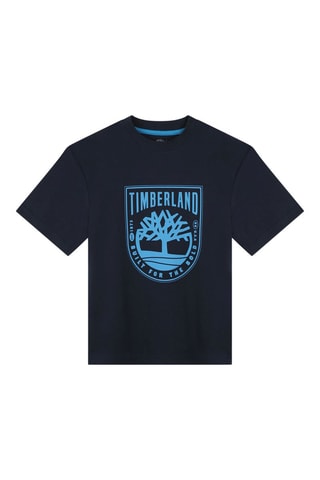 T-shirt en coton biologique - Bleu - Timberland 