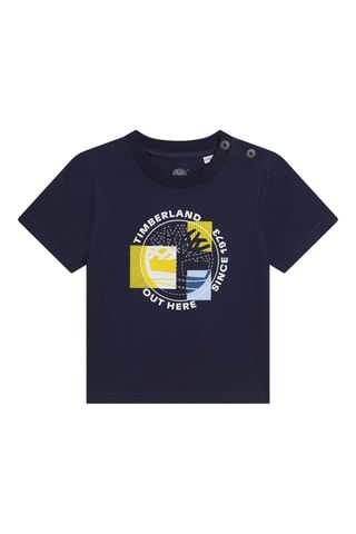 T-shirt en coton biologique Bleu marine - Timberland