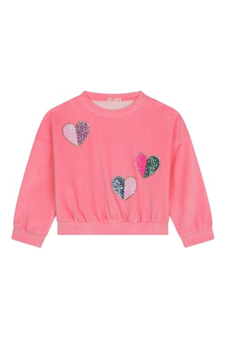 Sweat en velours - Rose - Billieblush