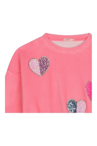 Sweat en velours - Rose - Billieblush