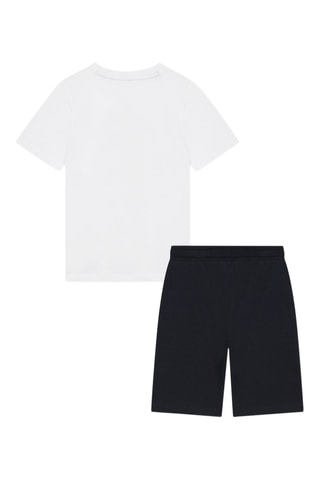 T-shirt et bermuda en coton biologique - Noir et blanc - Timberland