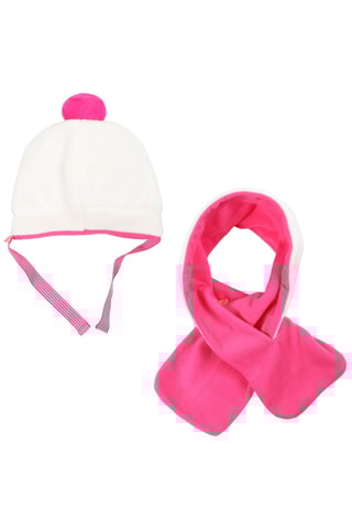 Bonnet et écharpe - Ecru - Billieblush