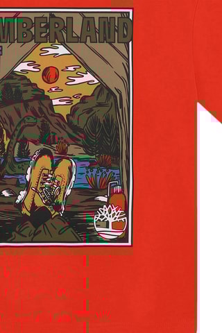 T-shirt en coton biologique - Rouge - Timberland