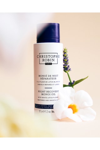Monoï Nachthersteller met Witte Lotusbloem - Droog en Beschadigd Haar - 92 g