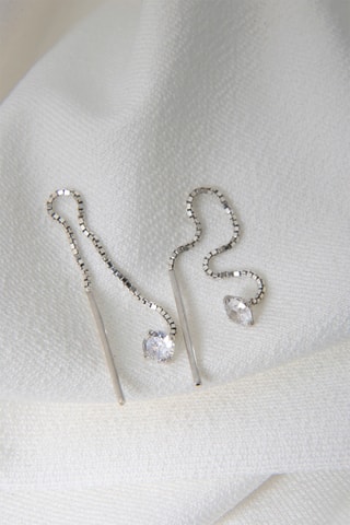 Boucles d'oreilles - Argent et zircons