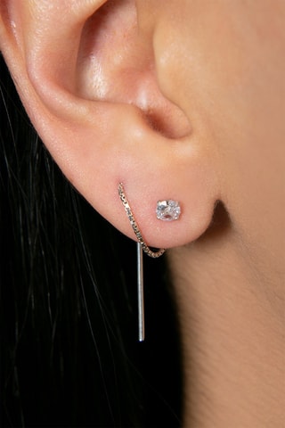 Boucles d'oreilles - Argent et zircons