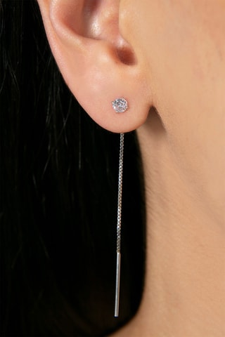 Boucles d'oreilles - Argent et zircons