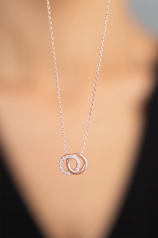 Collier - Argent et zircons