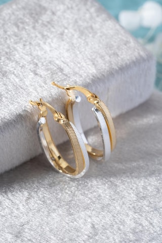 Créoles - Argent plaqué or jaune