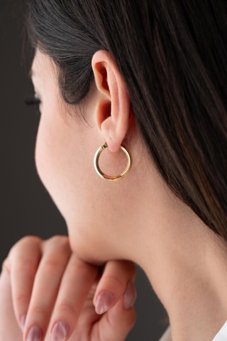 Créoles - Argent plaqué or jaune