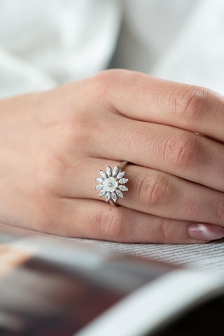 Bague - Argent plaqué or jaune