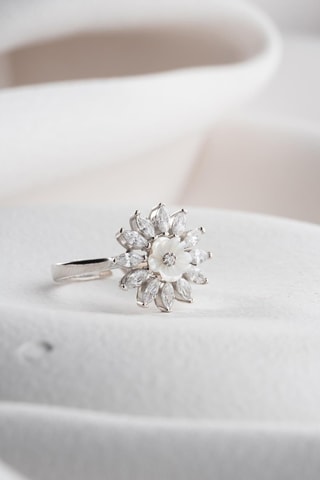 Bague - Argent plaqué or jaune