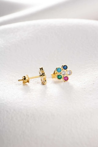 Puces - Argent plaqué or jaune