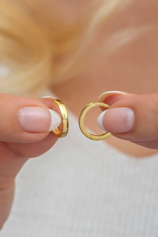Créoles - Argent plaqué or jaune