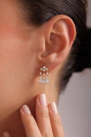 Boucles d'oreilles - Argent plaqué or jaune
