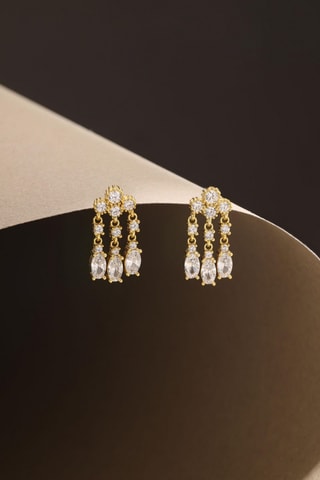 Boucles d'oreilles - Argent plaqué or jaune
