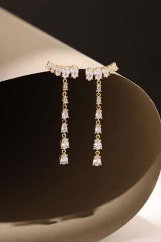 Boucles d'oreilles - Argent plaqué or jaune