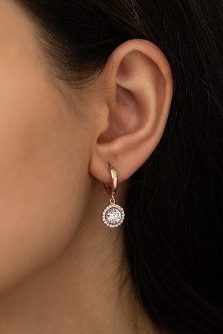 Créoles - Argent plaqué or rose