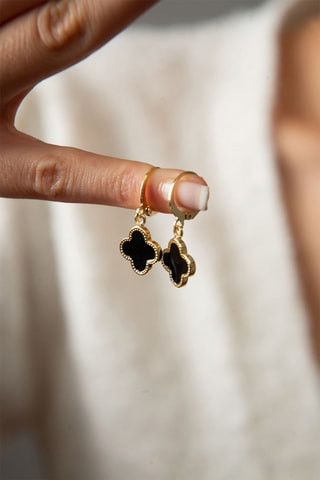 Boucles d'oreilles - Doré et noir