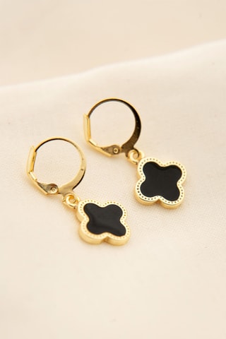 Boucles d'oreilles - Doré et noir
