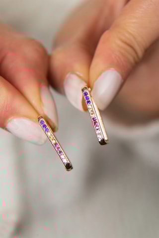 Boucles d'oreilles - zircons