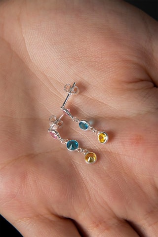 Boucles d'oreilles - Argent et zircons