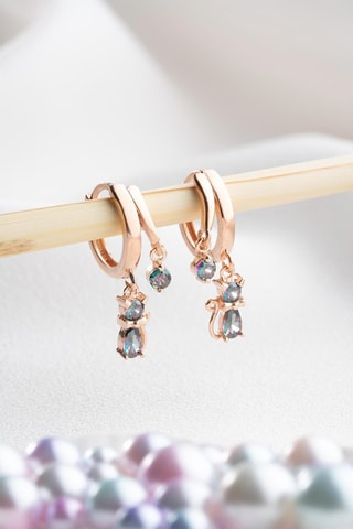 Boucles d'oreilles - Argent et zircons