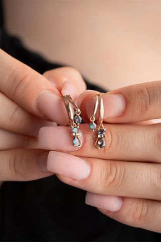 Boucles d'oreilles - Argent et zircons
