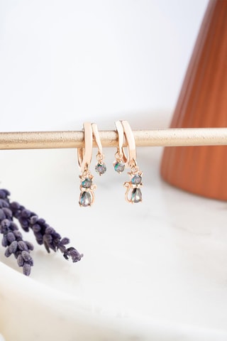 Boucles d'oreilles - Argent et zircons