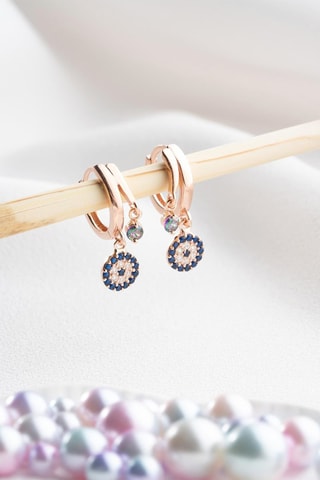 Boucles d'oreilles - Argent et zircons