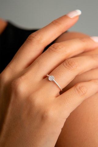 Bague - Argent et zircons