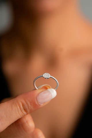Bague - Argent et zircons