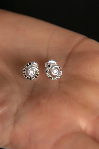 Puces - Argent et zircons