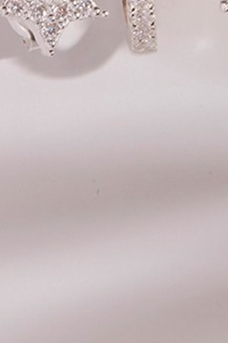 3 boucles d'oreilles - Argent et zircons