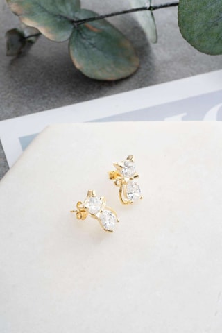 Puces - Argent plaqué or jaune