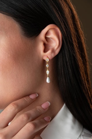 Boucles d’oreilles - Argent et zircons