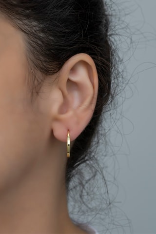 Créoles - Argent plaqué or jaune