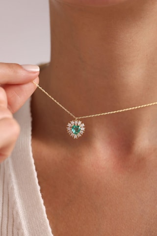 Collier - Argent plaqué or jaune 