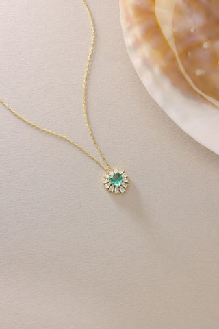 Collier - Argent plaqué or jaune 