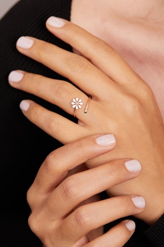 Bague - Argent et zircon
