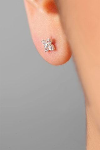 Puces - Argent et zircons