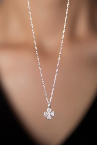 Collier - Argent et zircons