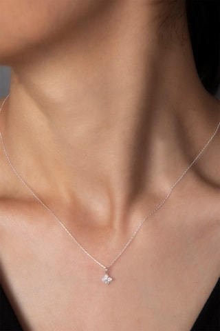 Collier - Argent et zircons
