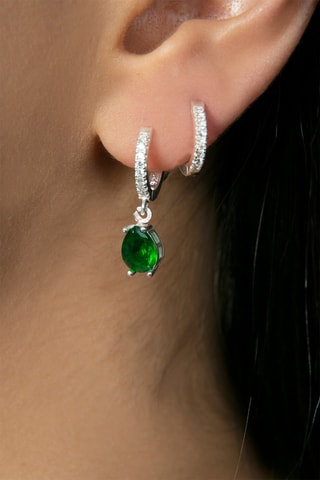 Boucles d'oreilles - Argent et zircons