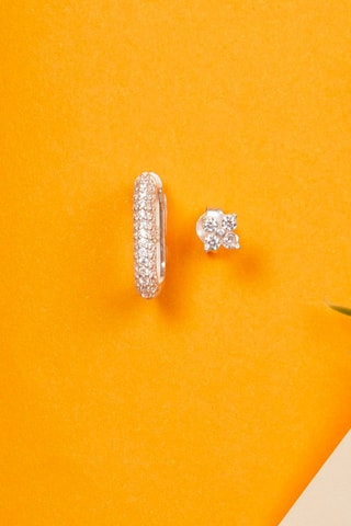 Boucles d'oreilles - Argent et zircons