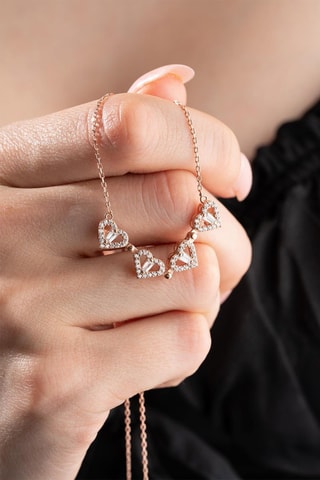 Collier - Argent et zircons