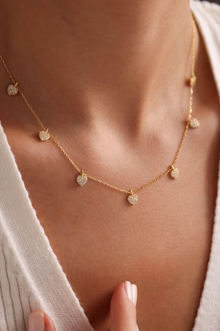 Collier - Argent plaqué or rose