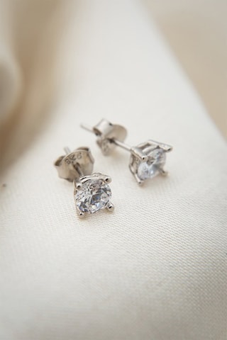Puces - Argent et zircons
