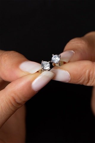 Puces - Argent et zircons