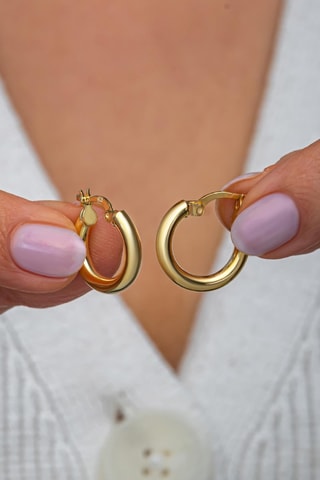 Créoles - Argent plaqué or jaune